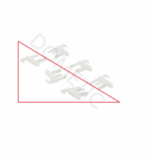 Ändstycke Rastrollo 2000/2001/3000, 3 par vita