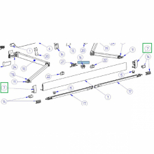 Ändkåpa rail vit H+V Omnistor 4200