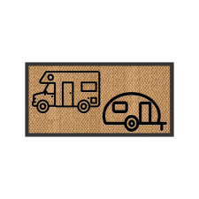 Dörrmatta campingmotiv 50x25 cm