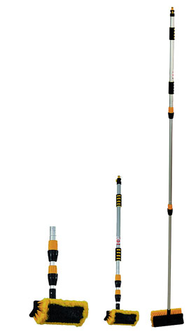 Tvättborste, aluminium extra lång 130 - 300 cm Yachticon