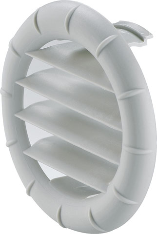 Luftutsläpp, grå, RAL 7035