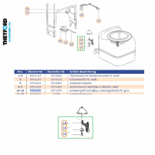 Skjutlocksvred, skruv bottenskiva C200CW/CWE/S/CS
