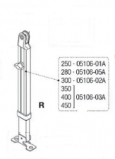 RIGHT SUPP.LEG F45I-TI/F1 350-450