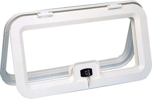 Monteringsram EDU 575 för ytterlucka matt vit