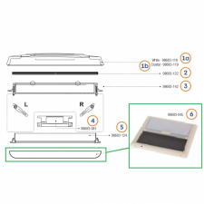 Mörkläggningsgardin med myggnät Vent 50x50 Fiamma