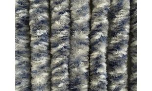 Dörrdraperi Arisol Superflausch Vit/Grå/Blå