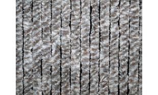 Dörrdraperi Arisol Superflausch Vit/Silver/Brun