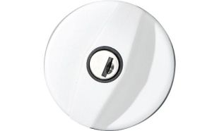 Lock med lås 2 nycklar Vit