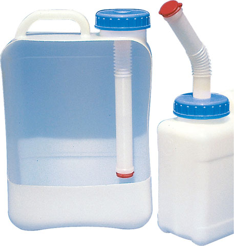 Lock DIN 96, med tömningspip 140 mm