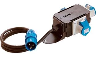 CEE Strömfördelare 1,5 m med kontroll-lampa