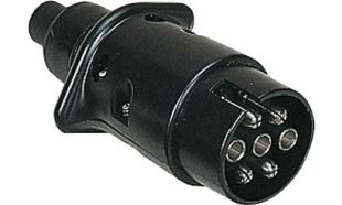 Släpvagnskontakt 7-polig hane