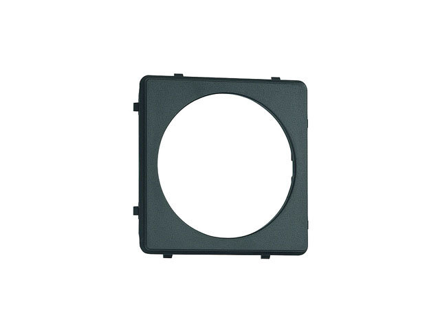 Ram för vägguttag 1 st. SB, svart