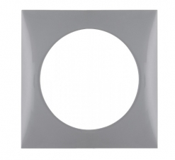 Berker Ram till 12V uttag Matt krom