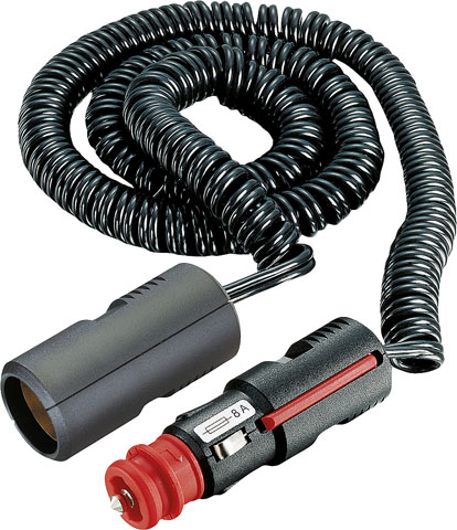 Förlängningskabel Pro Car 8 A / 12 - 24 V kabellängd 0,6 - 3 m