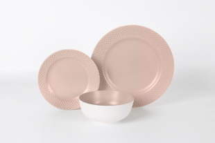 Servis 12 delar Blush rosa  Flamefield