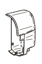 RH ENDCAP MAINHOUSING 8000 silver höger Nr 19