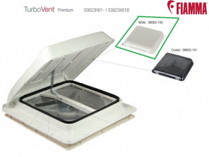 Ersättningslucka vit- Fiamma Turbo Vent 40 x 40