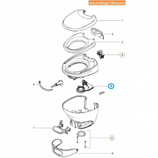Skjutförsegling för toalett Aqua Magic Bravura