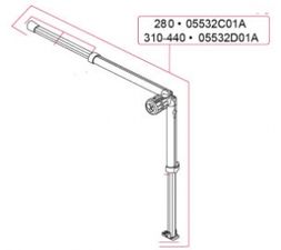 RAFTER+SUPP LEG 310/440 cm HÖGER