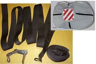 Spännband till varningsskylt