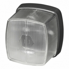 Positionslykta vit 66x62mm utan reflex (framåt)