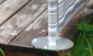 Altanfäste (rund bas) Vindskydd