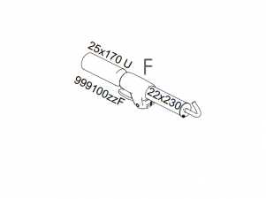 F-stång T-Tex Zinox Std 2,5-3,0