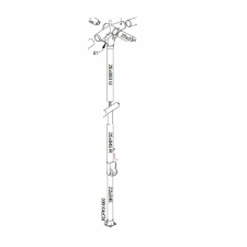 Ben inkl. kryss Zinox 250-300cm T-rex