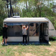 Påsmarkis+tält Fiamma Caravanstore Zip EVO Royal grey