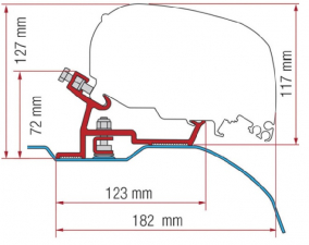 Adapterkit till Fiat, Citroen, Peugeot Tak 2006-