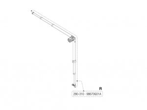 Överliggare + ben Höger Caravanstore XL 280-310