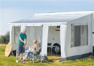 Frontpanel till Camp Room 3,25m, Fiat Ducato, grå, Dometic