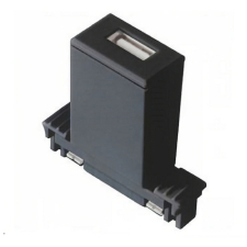 USB-port 12V svart till skena 832786