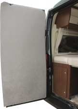 Isolering Bakdörr Ducato x250/290. Ljusgrå. 2-delad.