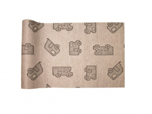 Gångmatta med husbil och husvagns motiv