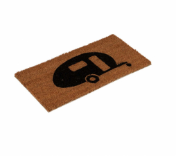 Dörrmatta husvagnsmotiv kokosfiber 50x25 cm