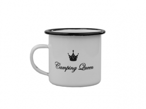 Mugg Emaljerad Camping Queen