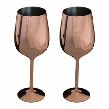 Rödvinsglas 2-pack kopparpläterad Royal Camping