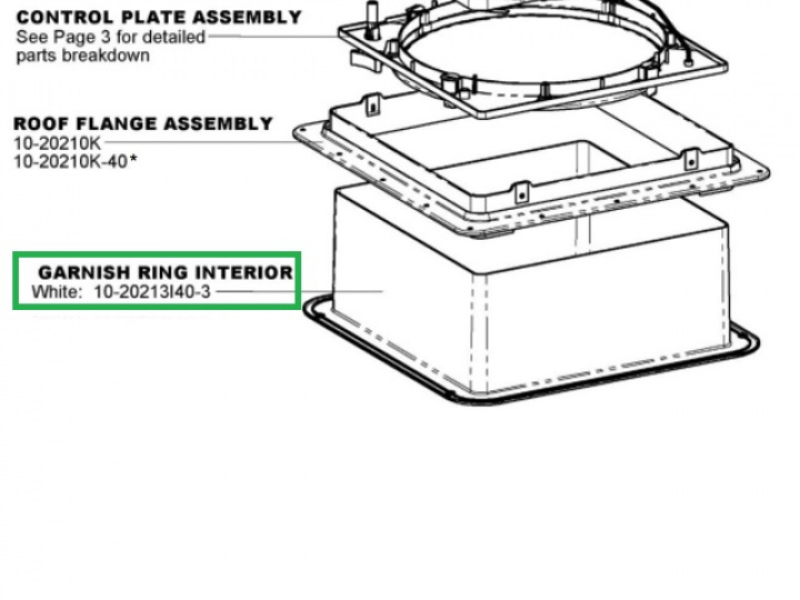 Innerram 40x40cm MaxxFan i gruppen Husbil & Husvagn / Takluckor / MaxxFan Deluxe hos Camping 4U (10-20213140-3)