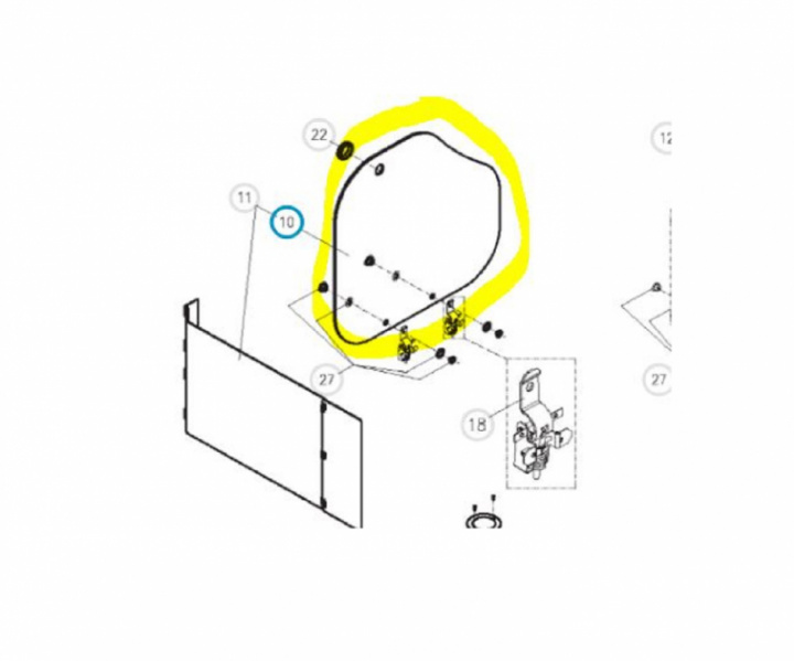 Glasskydd svart, Dometic i gruppen Hushåll / Spis & ugn / Reservdelar Spis / Ugn hos Camping 4U (105313886)