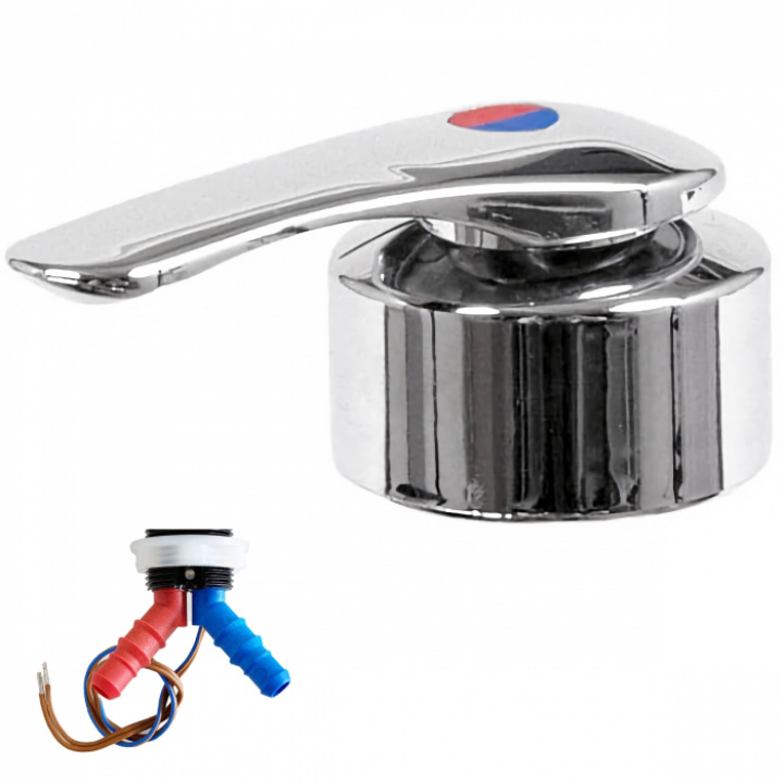 Blandare ø39mm krom Keramik Twist Ut i gruppen Husbil & Husvagn / Vatten & VVS / Dusch / Duschblandare hos Camping 4U (110748)