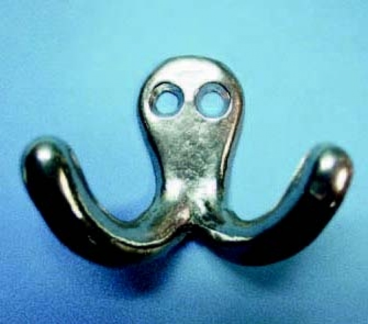 Klädkrok aluminium blank i gruppen Husbil & Husvagn / Inredning / Beslag & Krokar hos Camping 4U (111701)