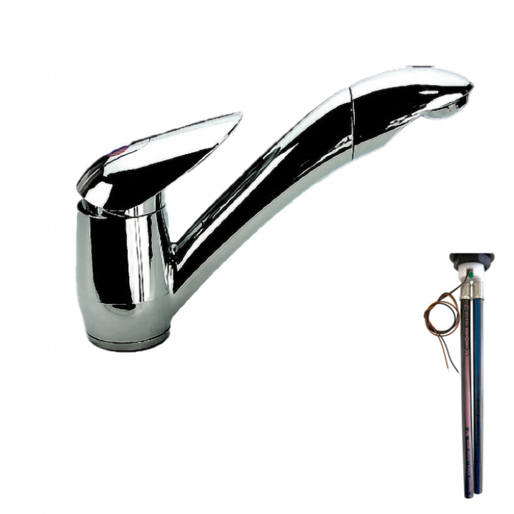 Blandare ø33mm Ceramic Pelikan Uniquick i gruppen Husbil & Husvagn / Vatten & VVS / Blandare och kranar / Hålmått 28-33 mm hos Camping 4U (111832)