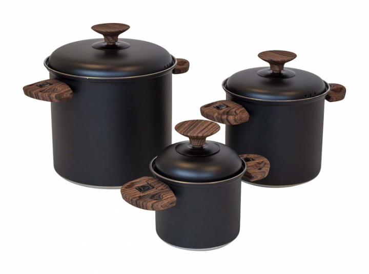 Grytset Hading 3 grytor i gruppen Hushåll / Husgeråd / Kastruller & Pannor hos Camping 4U (12-6020-21)