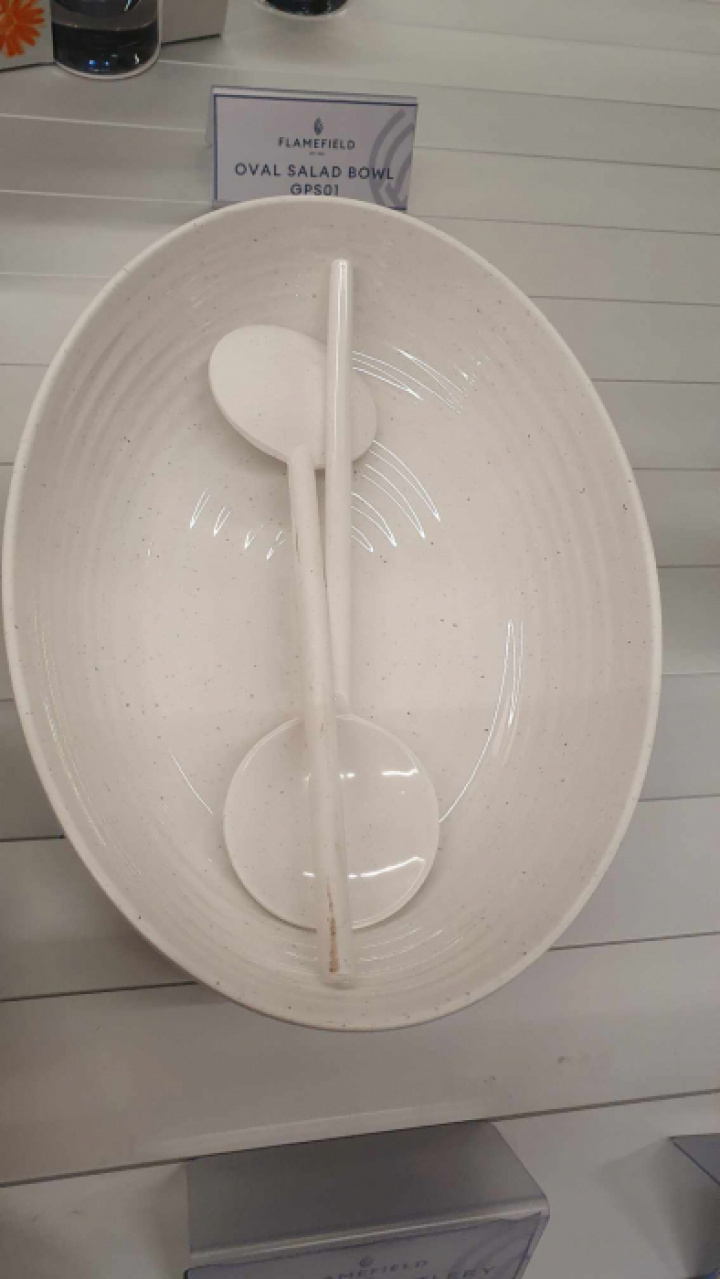 Salladsskål Granite Pearl inkl. bestick i gruppen Hushåll / Husgeråd / Skålar övriga hos Camping 4U (12-8068-21)