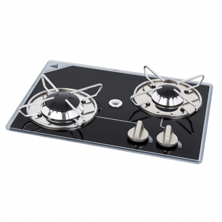 Gasolkök 2-lågigt glashäll 380x280mm i gruppen Hushåll / Spis & ugn / Spishällar hos Camping 4U (158979)