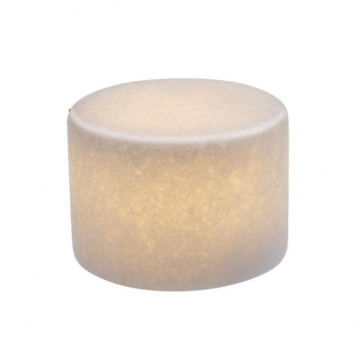 Bordsljus äkta marmor vit 6 cm i gruppen Elektronik / Belysning / Brytare / Uttag / Lyktor & bordslampor hos Camping 4U (17-0045-22)