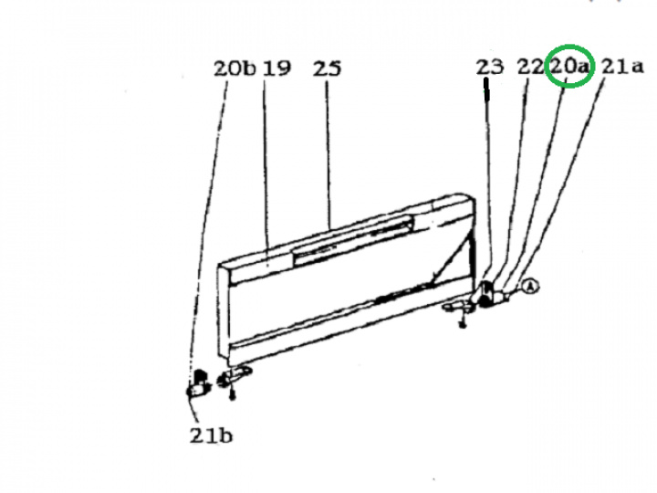 Hus fjäder vänster i gruppen Husbil & Husvagn / Kylskåp / Reservdelar Dometic / Dörr/skåp hos Camping 4U (200223600)