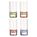 Glas 30cl olika färger 4-pack Flamefield