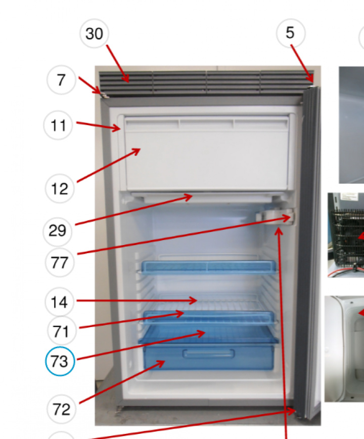 Grönsaker Kylning Lucka i gruppen Husbil & Husvagn / Kylskåp / Reservdelar Dometic / Dörr/skåp hos Camping 4U (207685702)